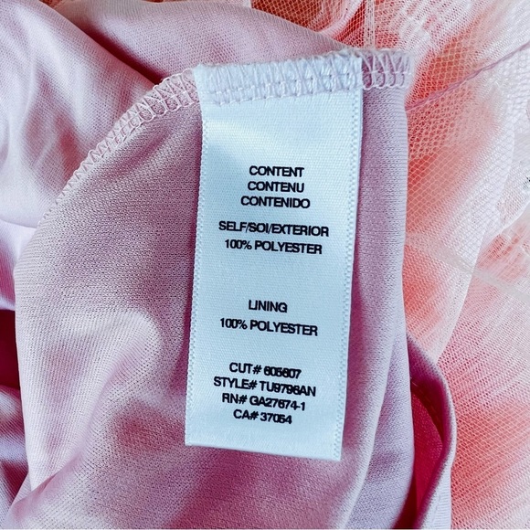 Anthropologie NWT Eva Franco Victoire Tiered Tulle Mini Dress Pink Party Sz 8 - Picture 13 of 13